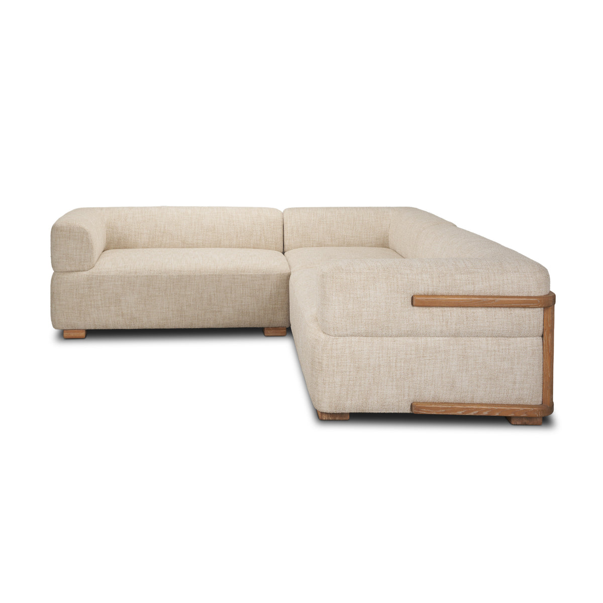 Warner Frame 3 Piece Sofa Set w/S Corner Piece, Standard Small Corner
