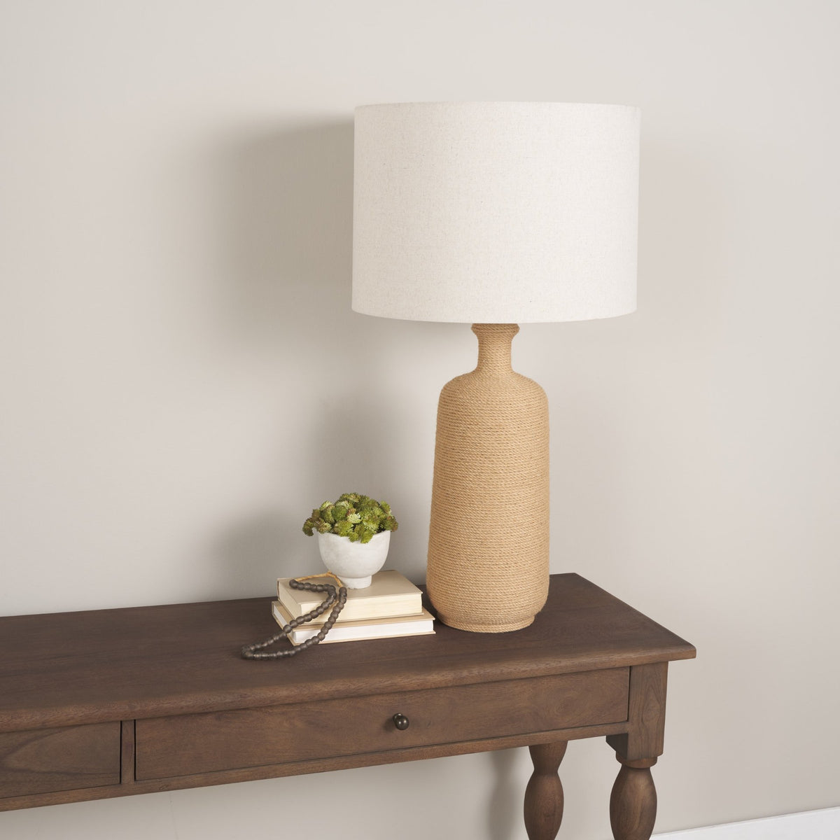Portofino Abaca Rope Bottle Table Lamp