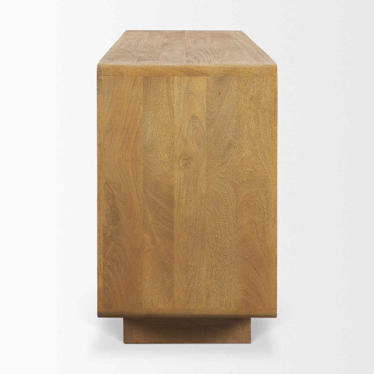 Valterra Light Brown Wood w/ Travertine 4 Door Sideboard