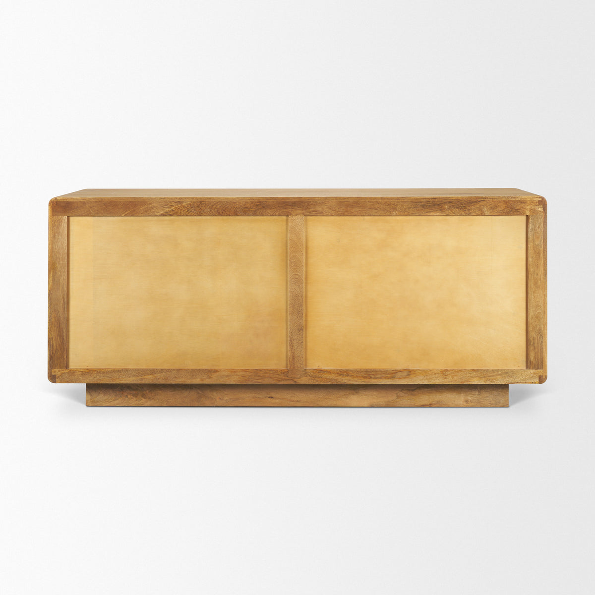 Valterra Light Brown Wood w/ Travertine 4 Door Sideboard