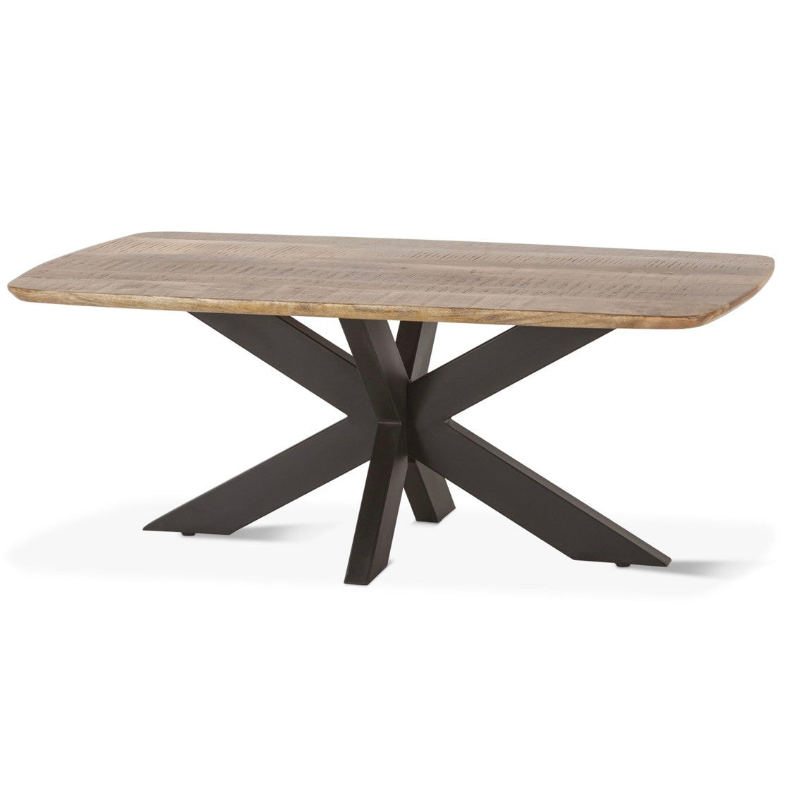 Rapallo Mango Wood and Iron Coffee Table Natural 46"