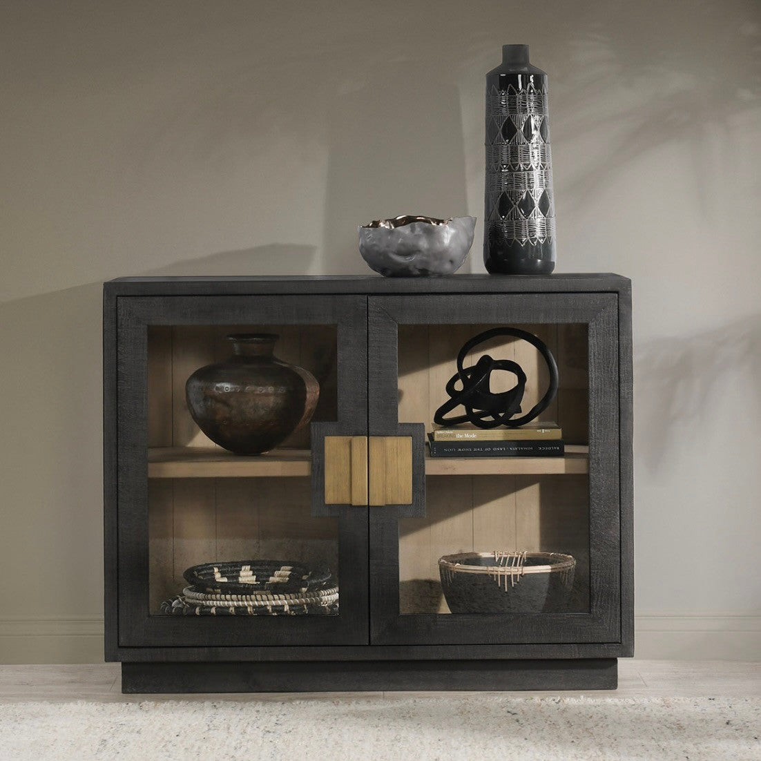 Larson Reclaimed Pine 2-Door Cabinet 46"