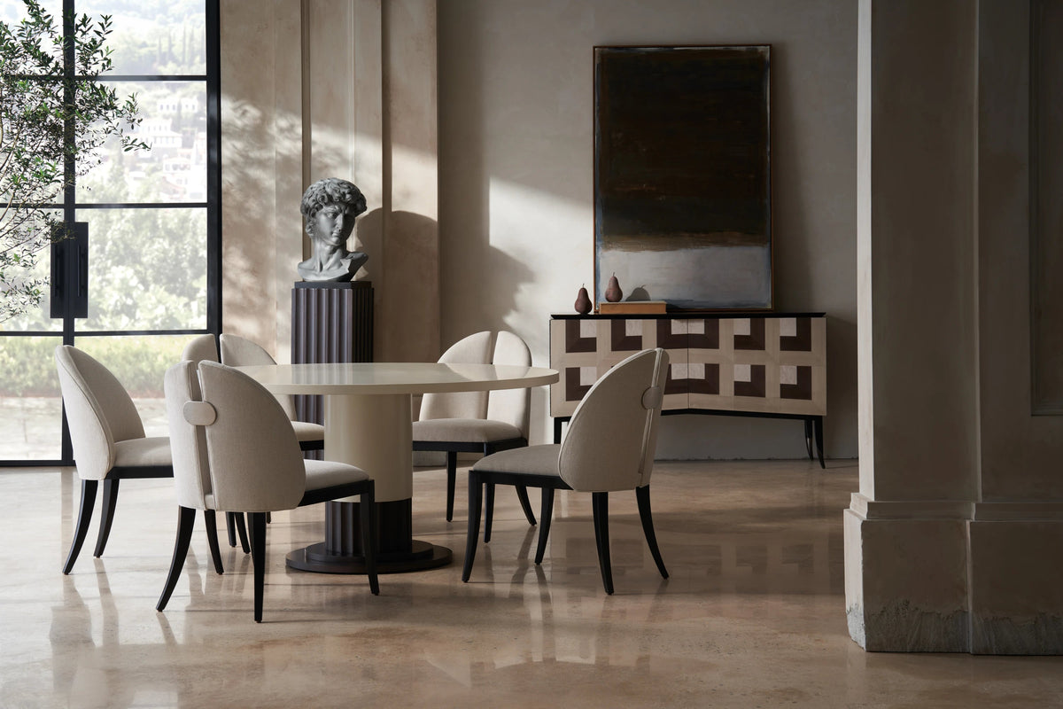 Cameo-Ivory Dark Chocolate Dining Chair 22" by Caracole - view 2