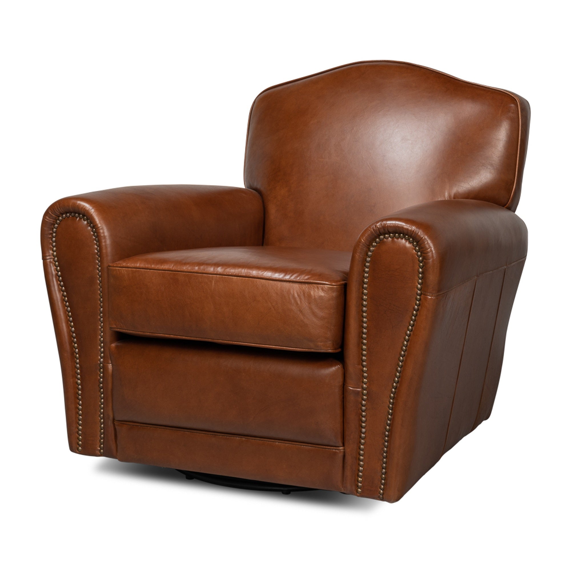 Elite French Club Swivel Chair by Sarreid Ltd