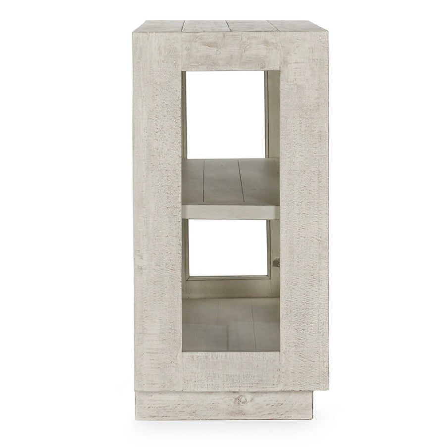 Larson Reclaimed Pine 2-Door Cabinet 46" - White Wash