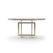 Wish You Were Here 60 Round Dining Table Light Whisper of Gold 60" by Caracole