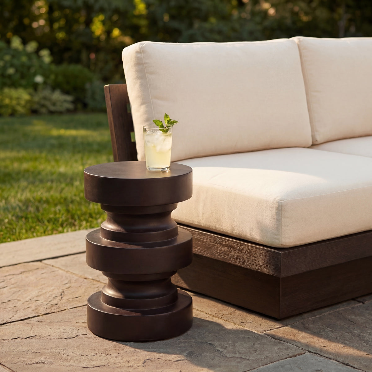 Levon End Table Lava Brown by Urbia - detail 4