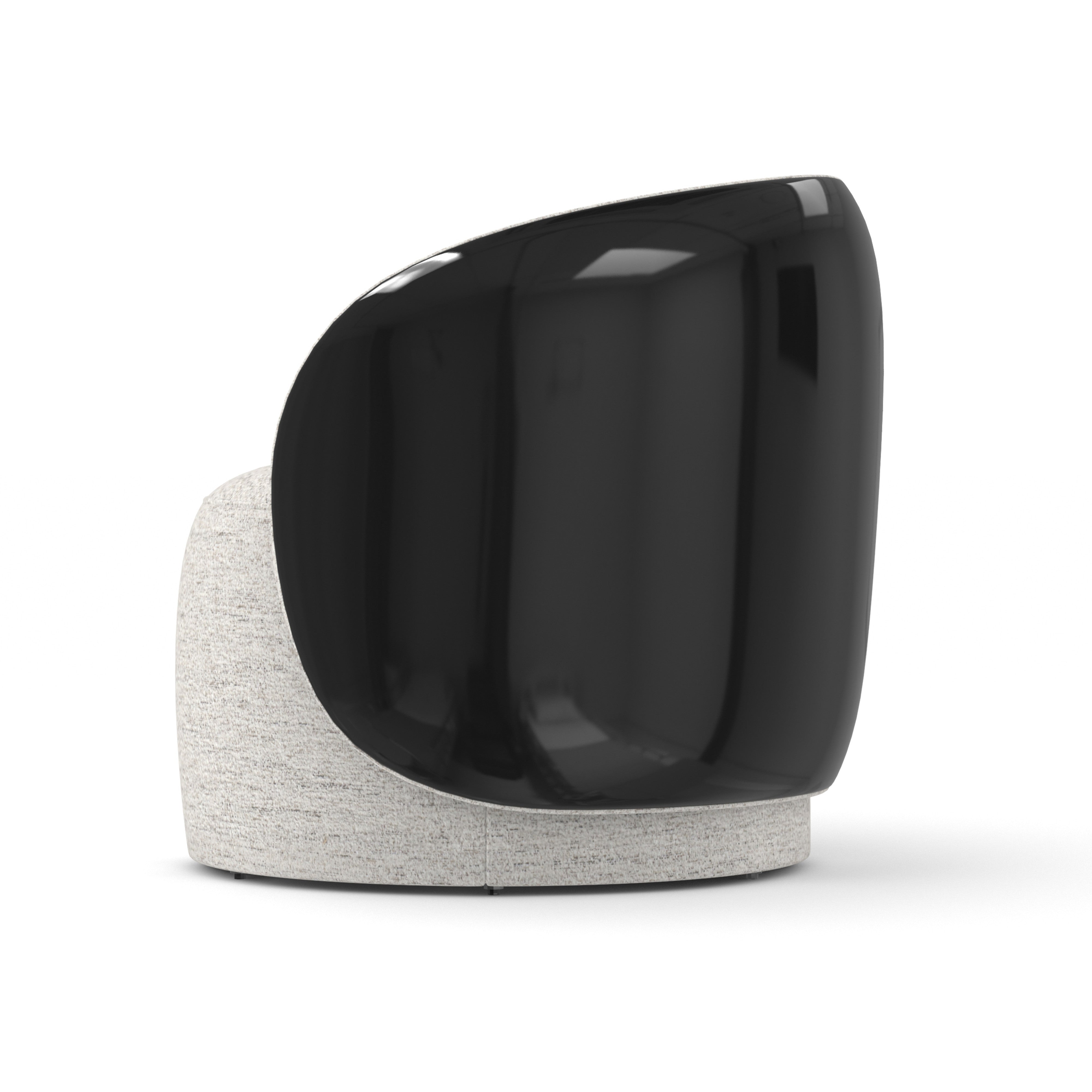 Cuff Swivel Chair Piano Black 33" by Caracole - view 5