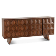 Willow 70" Solid Wood Sideboard - Matte Brown