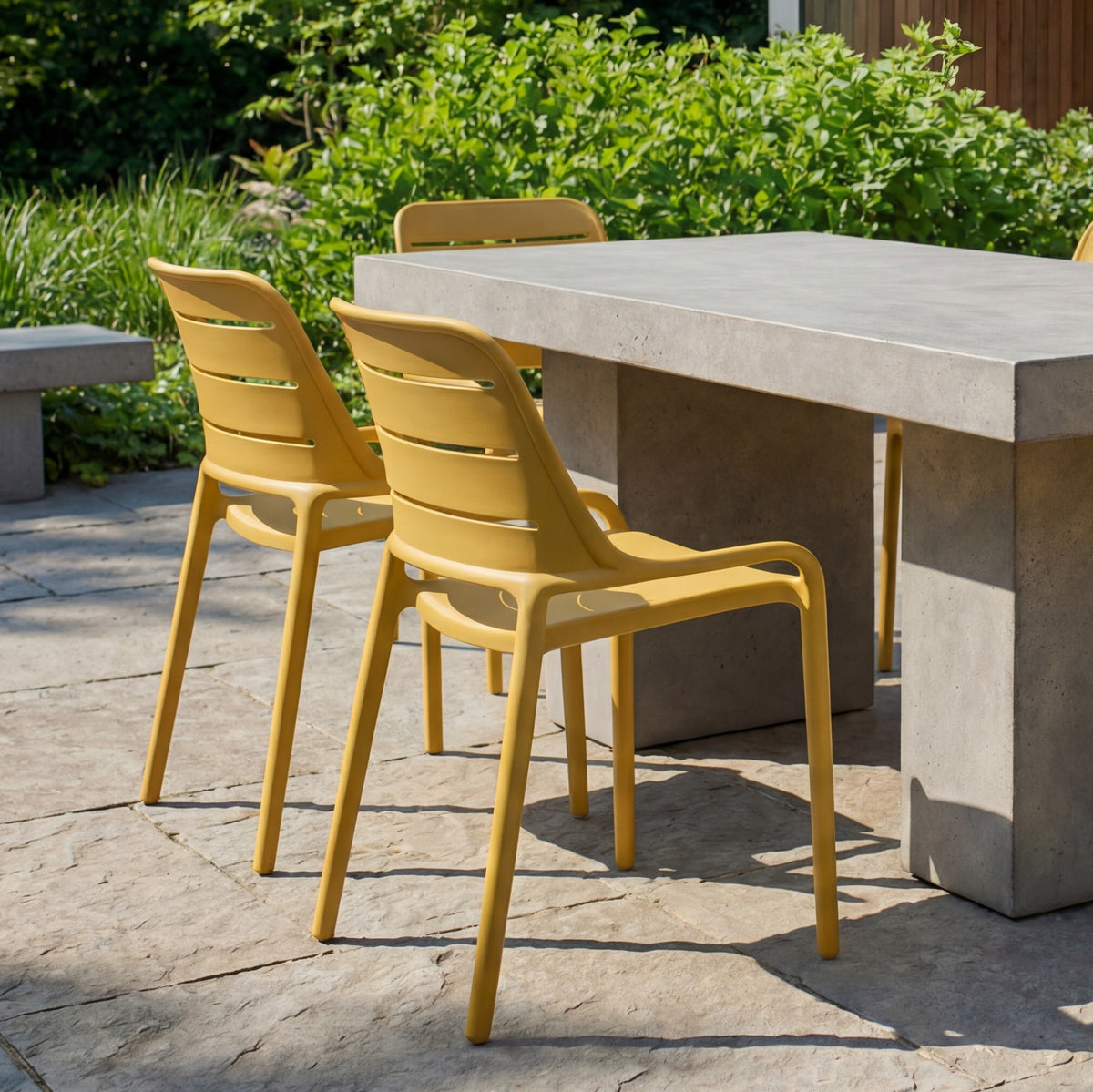 Jasper Outdoor Stacking Chair (Set of 4) - Ginger by Urbia - detail 8