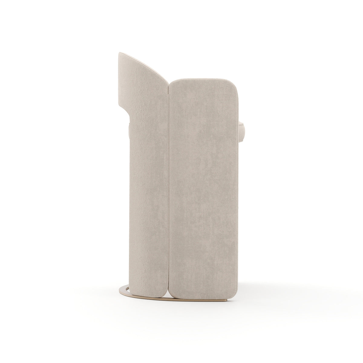 Overlap Bar Stool Ivory Whisper of Gold 23.50" by Caracole - view 5