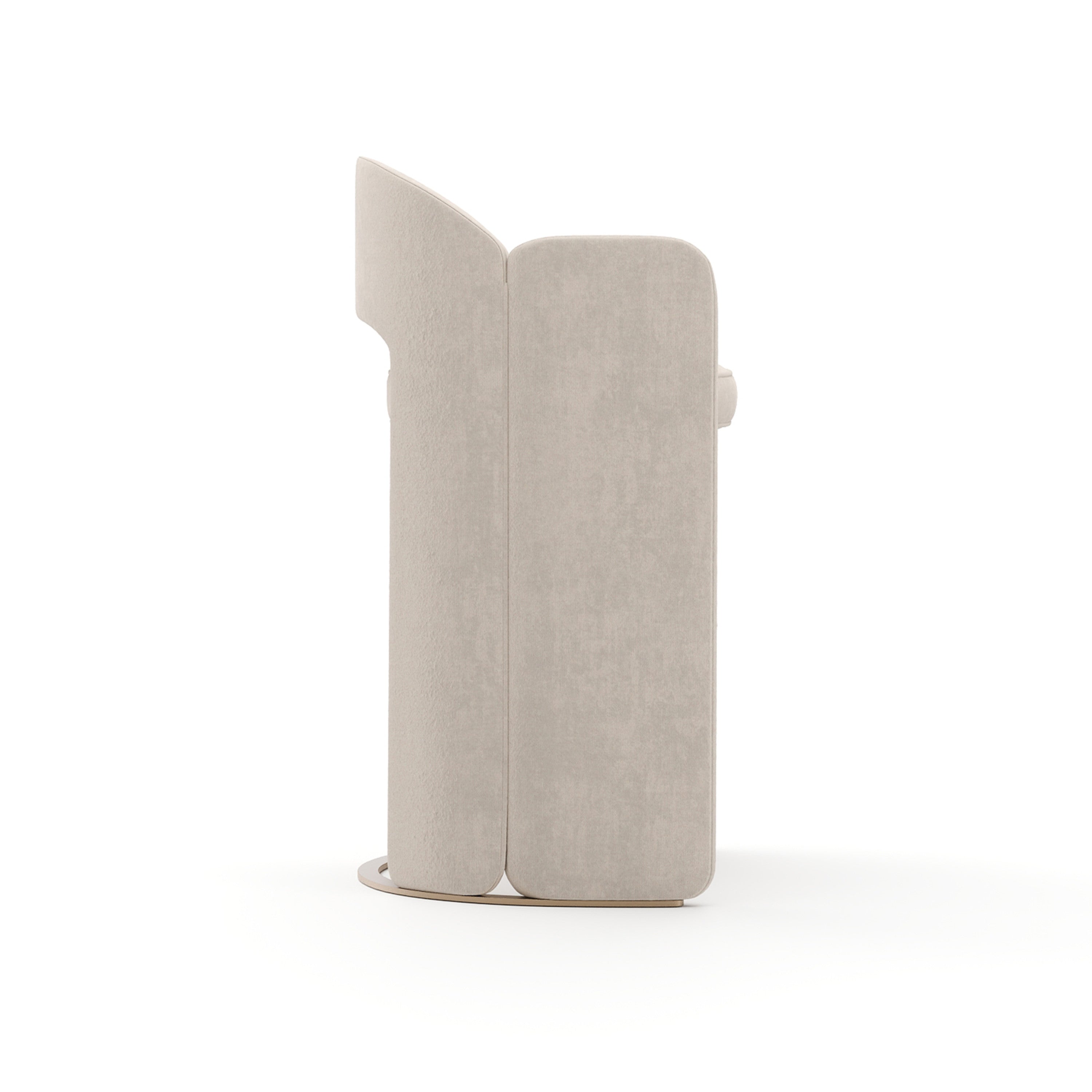 Overlap Bar Stool Ivory Whisper of Gold 23.50" by Caracole - view 5