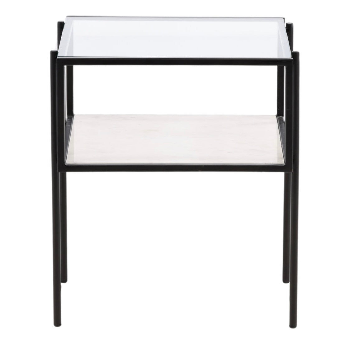 Travis Glass and Marble Side Table