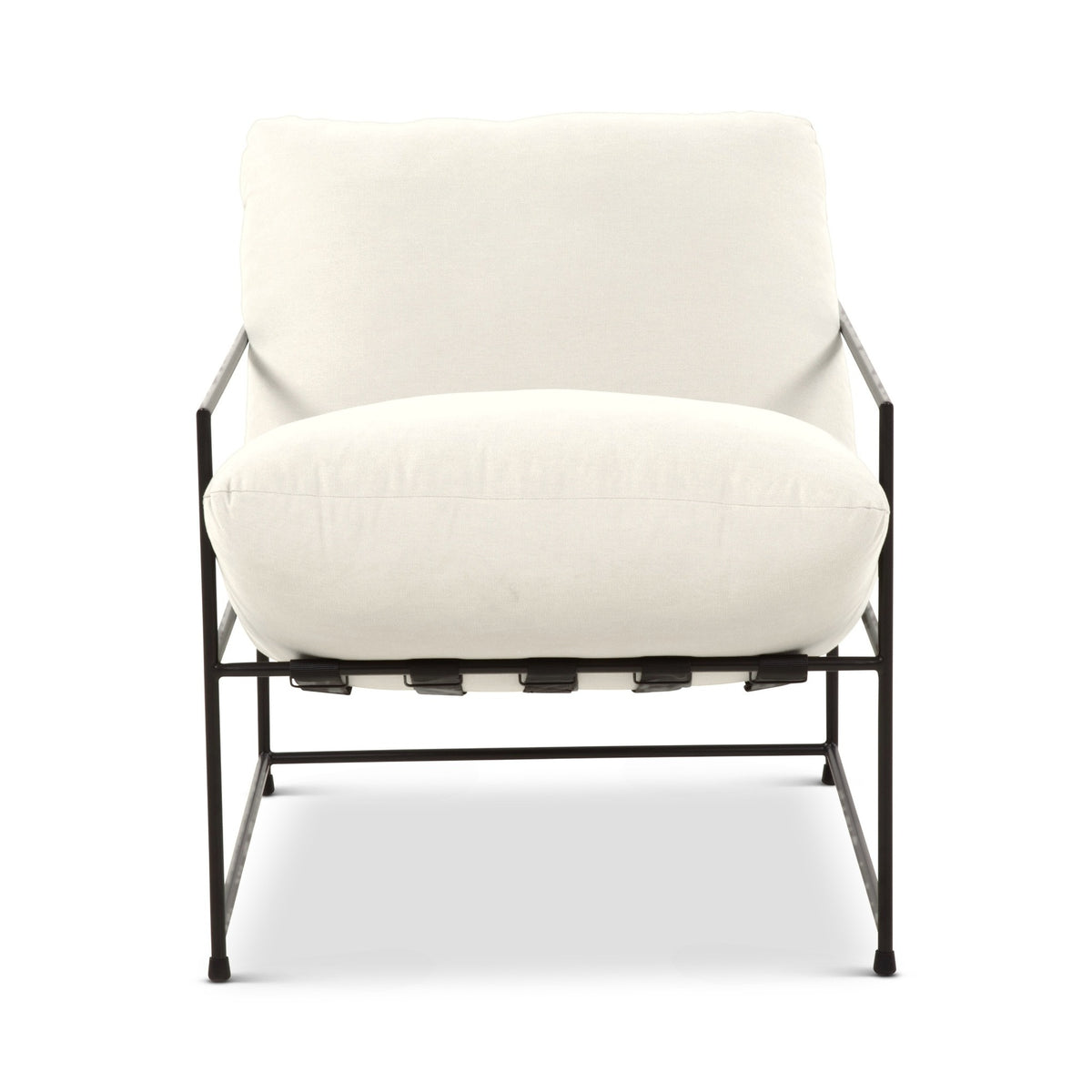 Metro Trent Accent Chair - Washed White Upholstery by Urbia - detail 2