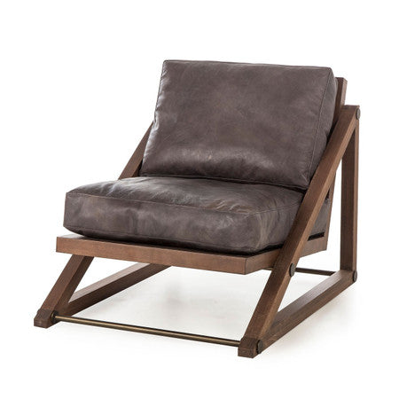 Teddy Espresso Leather Lounge Chair