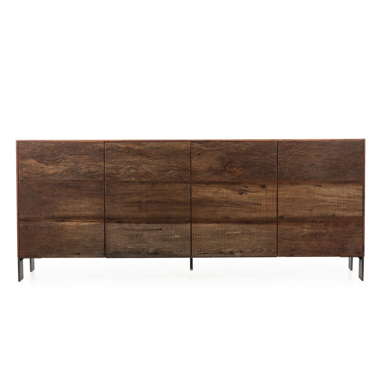 Resource Decor Cardosa Rustic Mid Century White Acrylic Peroba Console Cabinet