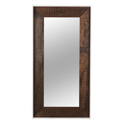 Cardosa Reclaimed Wood + White Lacquer Floor Mirror