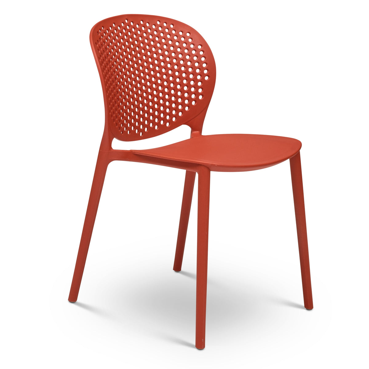 Metro Bailey Side Chair Set of 4 - Dark Orange Seat by Urbia - product view