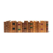 Faux Tan Leather Books, Set Of 24 by Sarreid Ltd