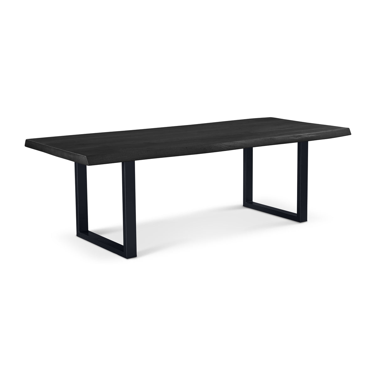 Brooks Dining Table U Base 40" x 92" Ebonized Top - Black Base by Urbia - detail 2