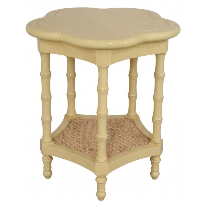 Yellow Daisy End Table by Furniture Classics at ZIN Home
