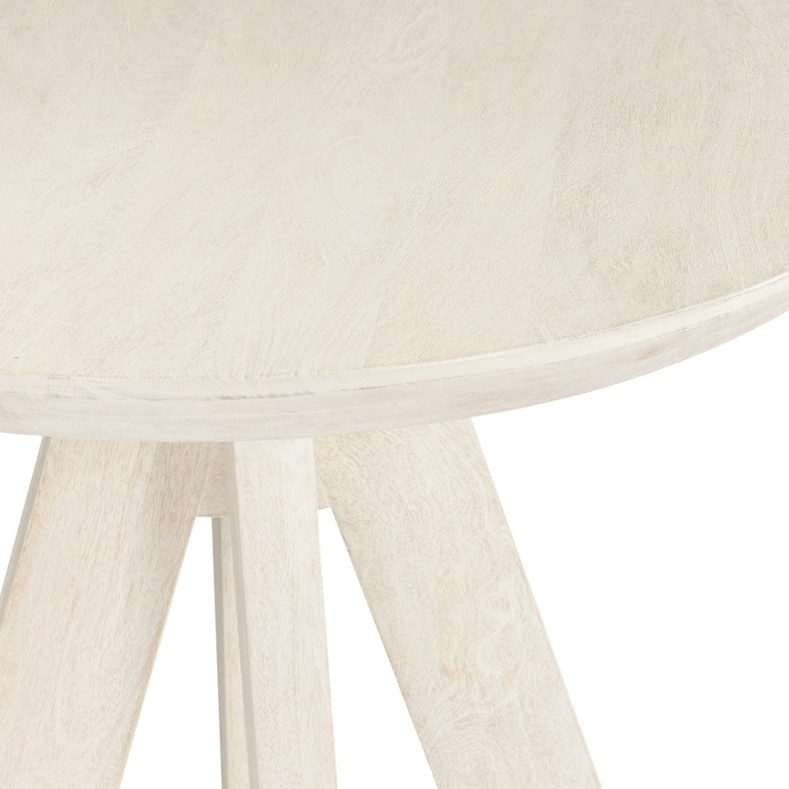 Ramsey Mango Wood Bar Table 32" - White Wash