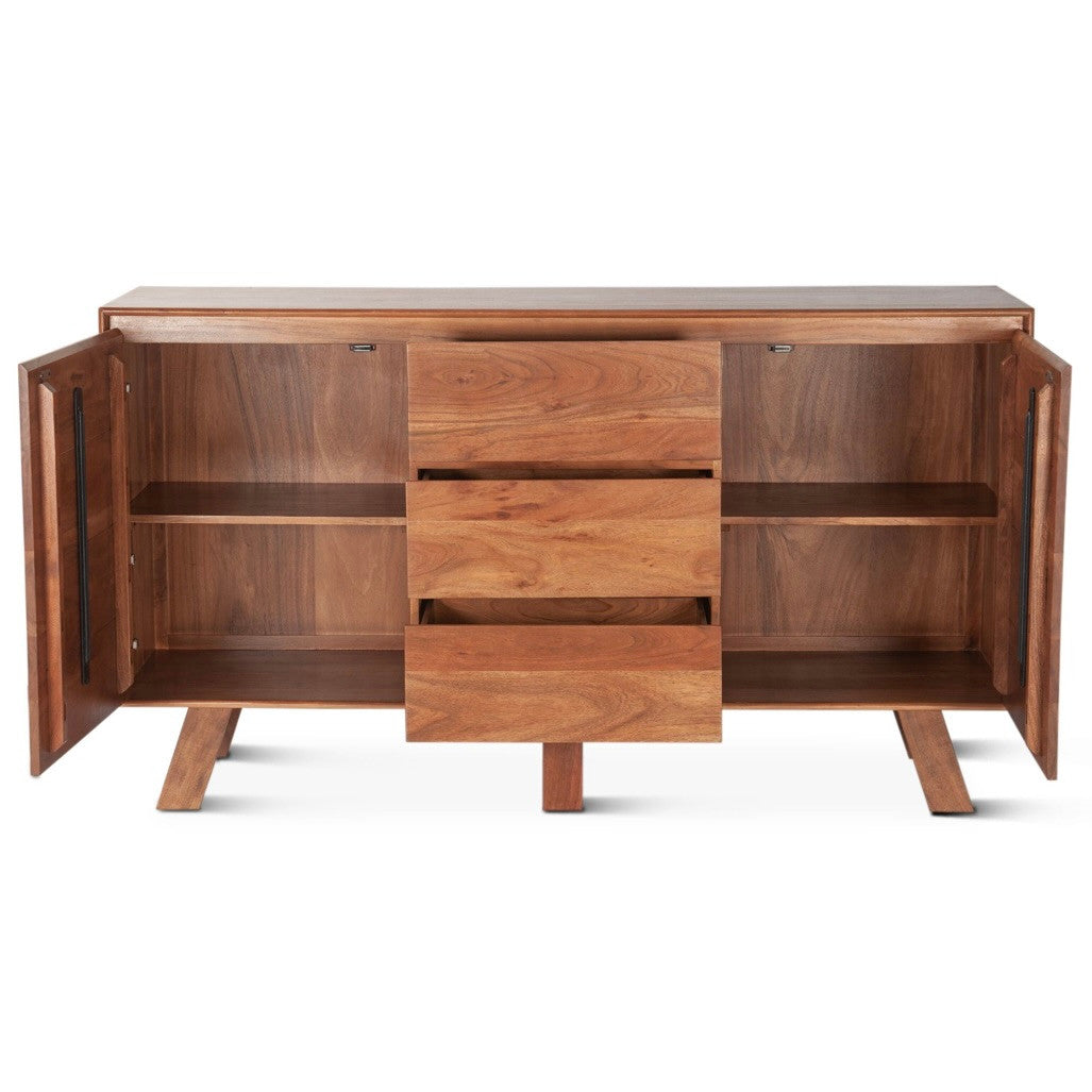 Savannah 68" Solid Wood Sideboard Cinnamon Brown