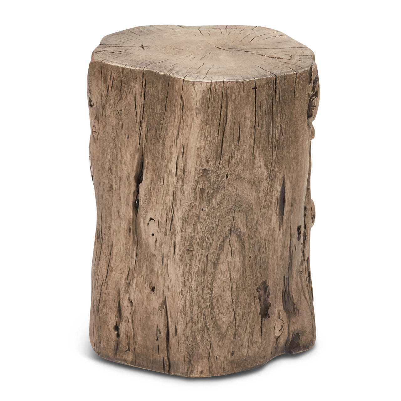 Brooks - Solid Wood Stump - Sandblasted Grey