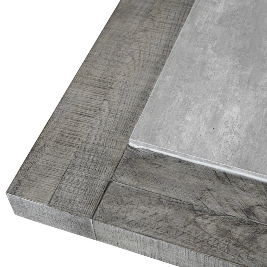 Scottsdale Reclaimed Wood and Concrete Coffee Table 60"