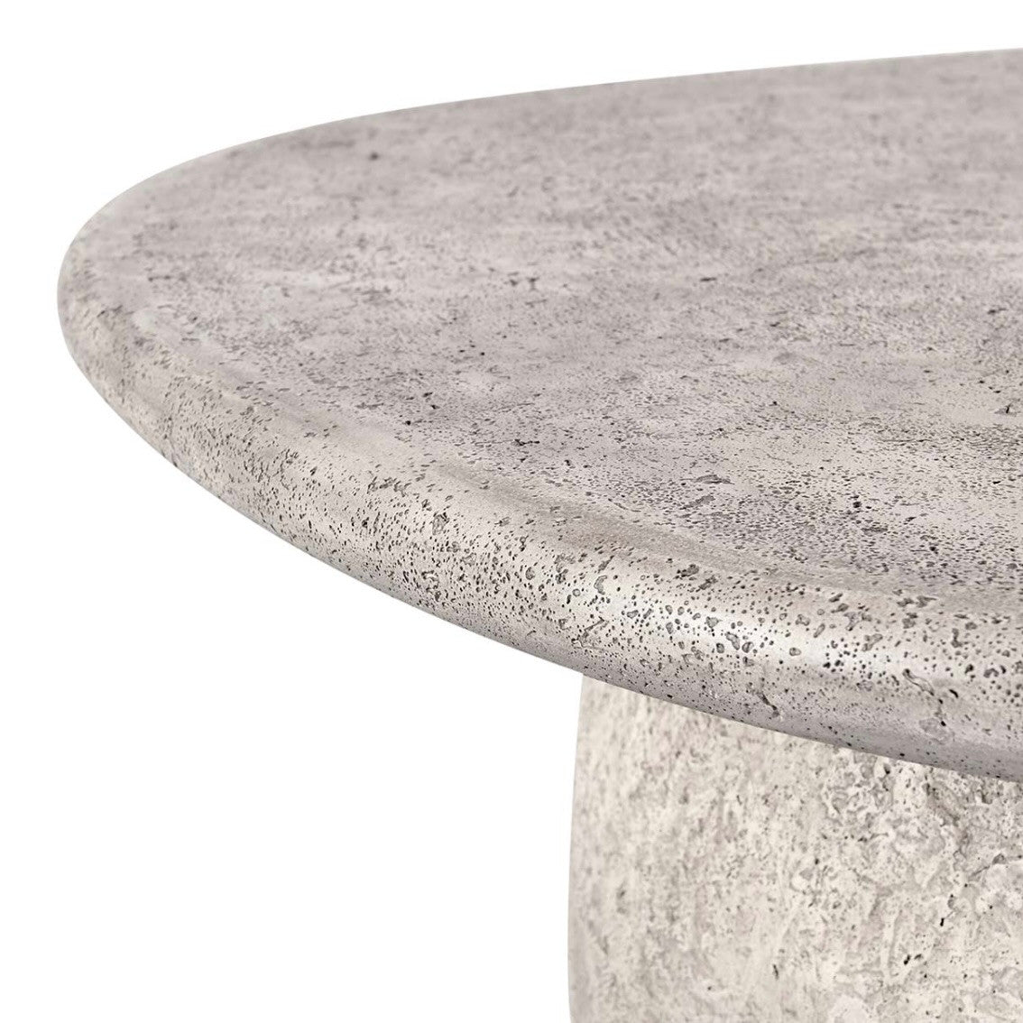 Rochester Concrete Round Outdoor Coffee Table 42"