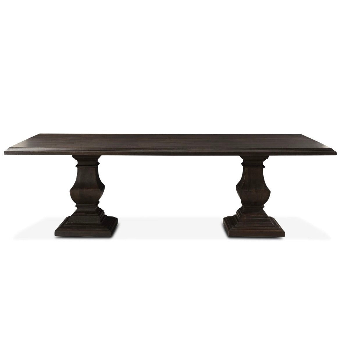 Nimes 98" Solid Wood Dining Table in Antique Brown
