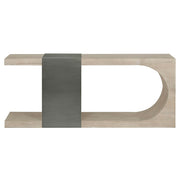 Danica 72" Reclaimed Wood and Iron Console Table - White