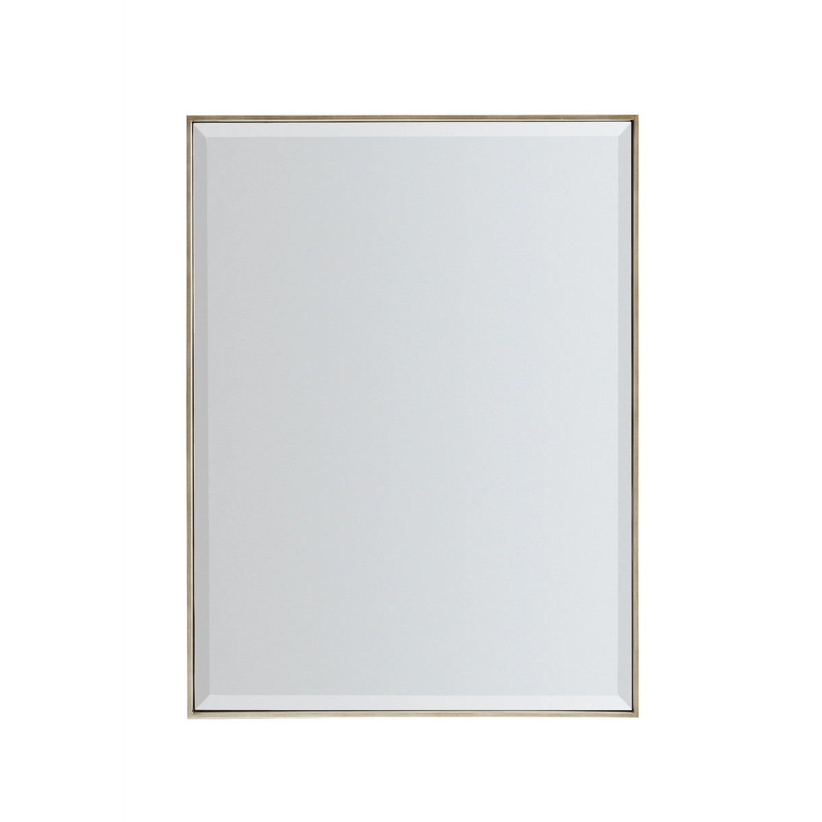 Remix Rectangle Mirror Bronze Gold Metal 33" by Caracole