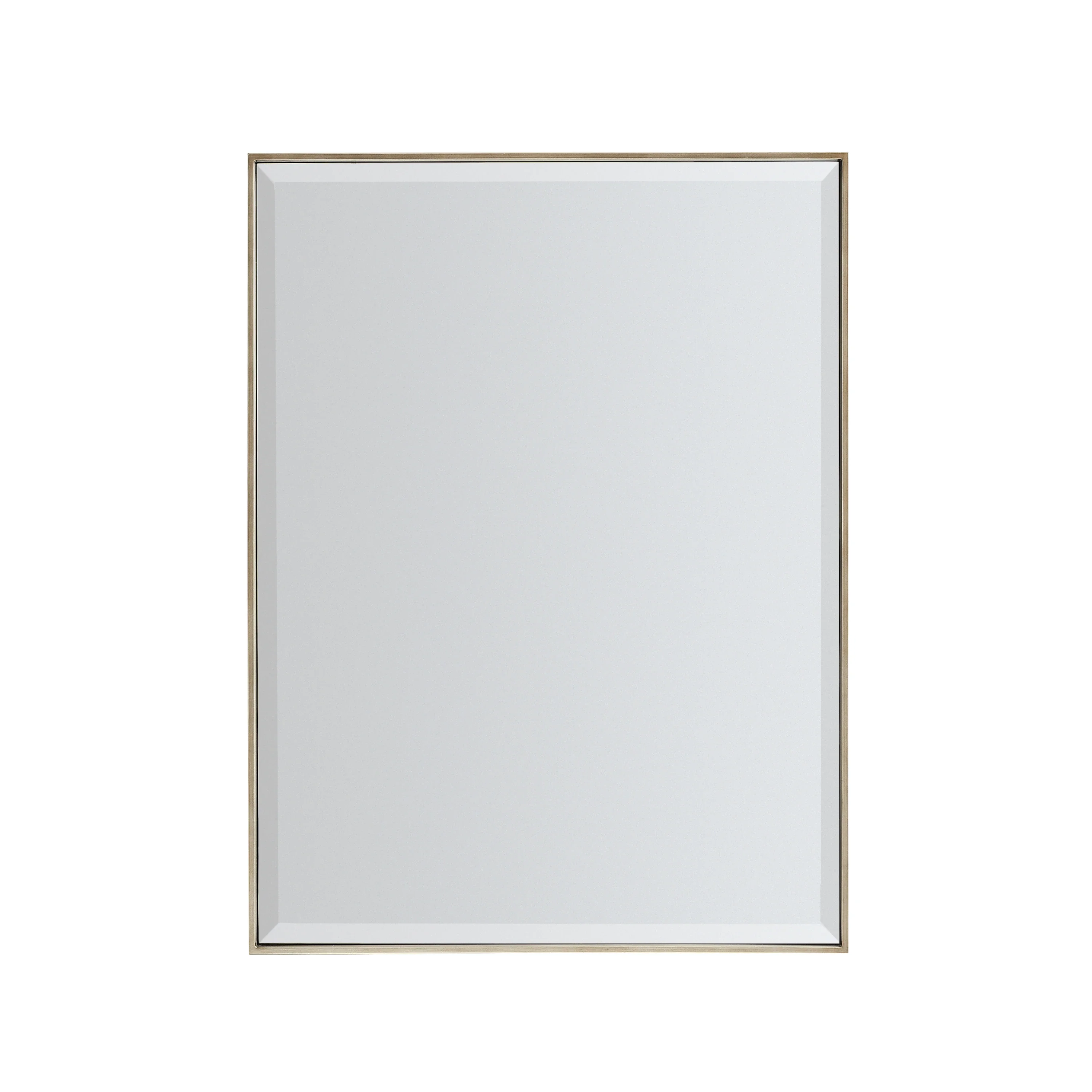 Remix Rectangle Mirror Bronze Gold Metal 33" by Caracole