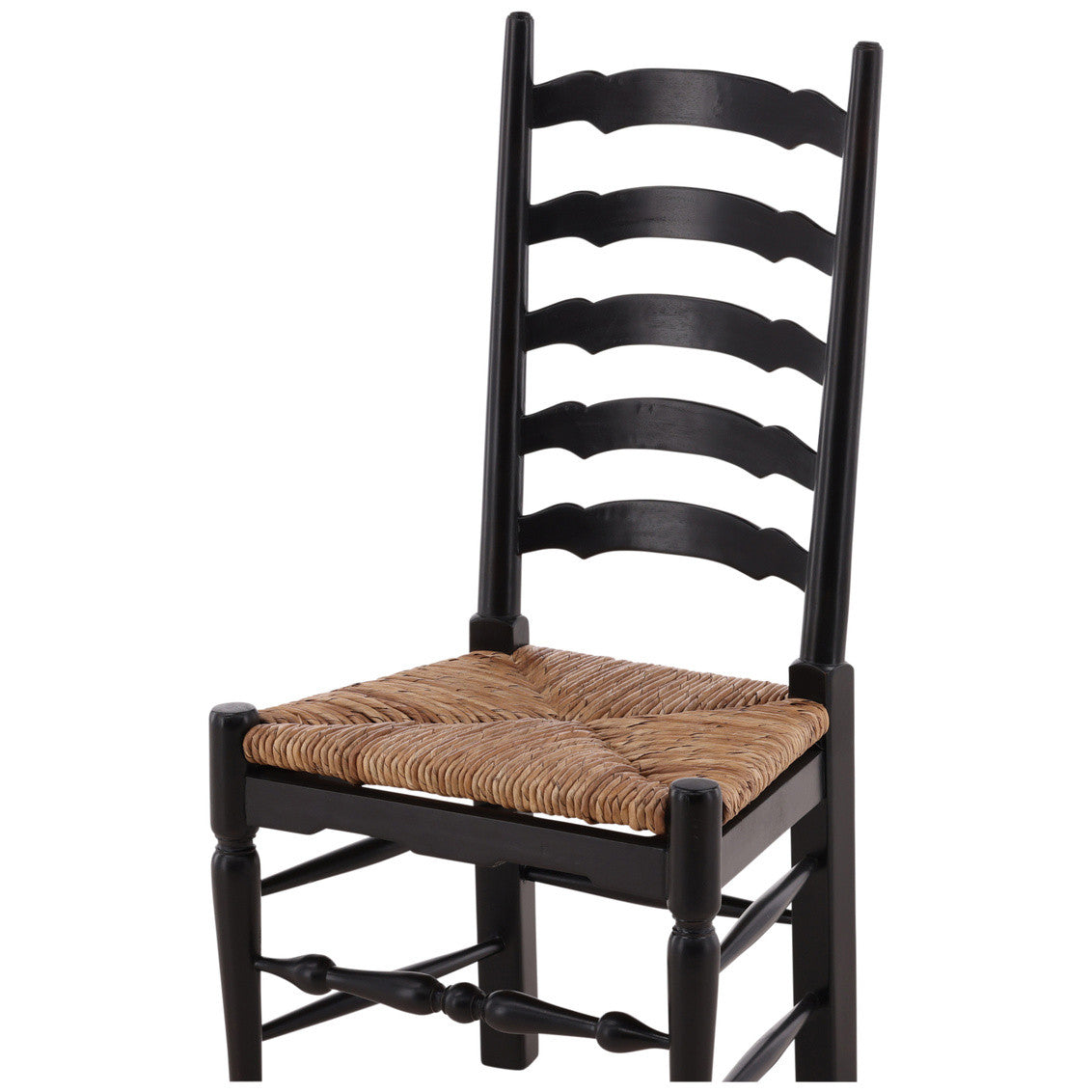 Cornwall English Country Ladderback Black Side Chair