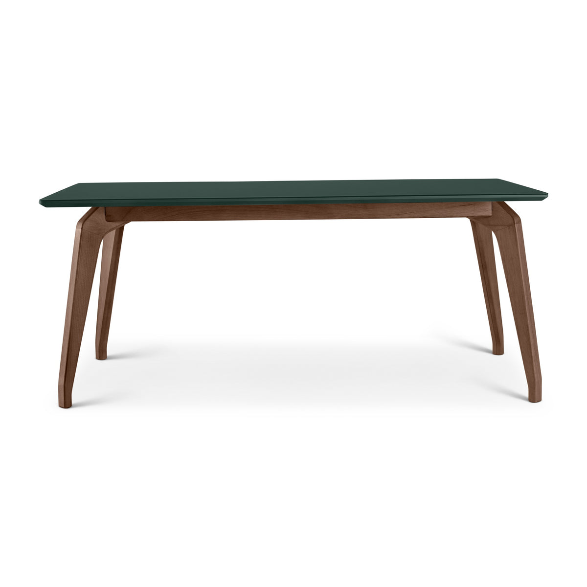 Giane Glass Top Dining Table Floresta, Nogal, 71" by Urbia - product view