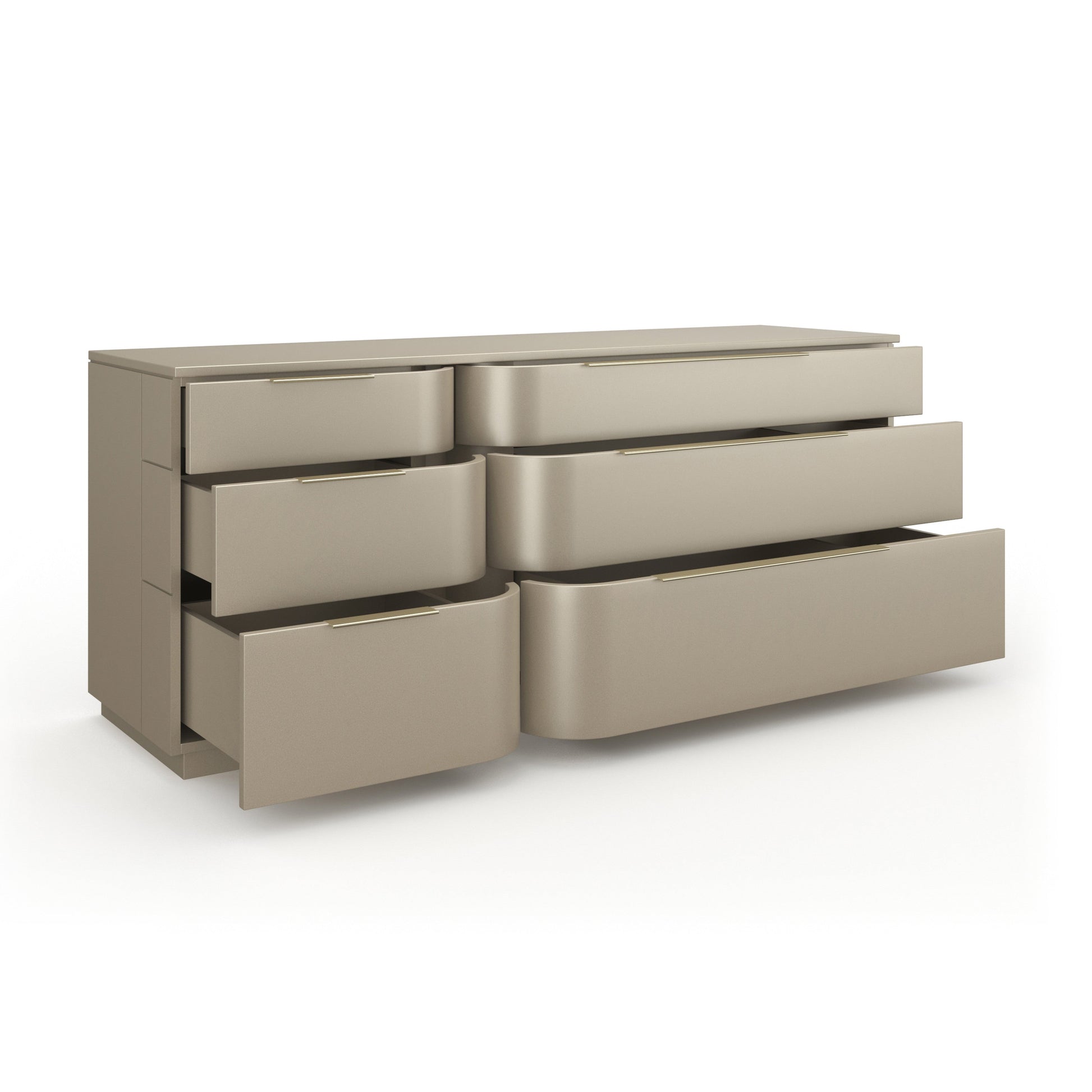 Oblique Dresser Brushed Whisper of Gold 72" by Caracole - view 5