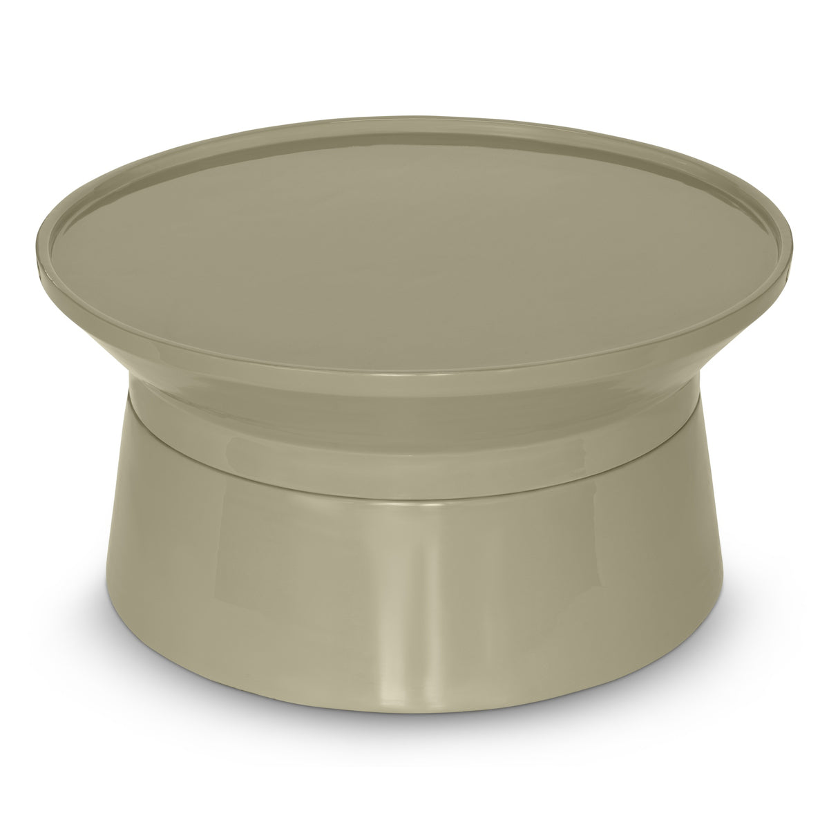 Sabine Enamel Coffee Table Sage Green by Urbia - product view