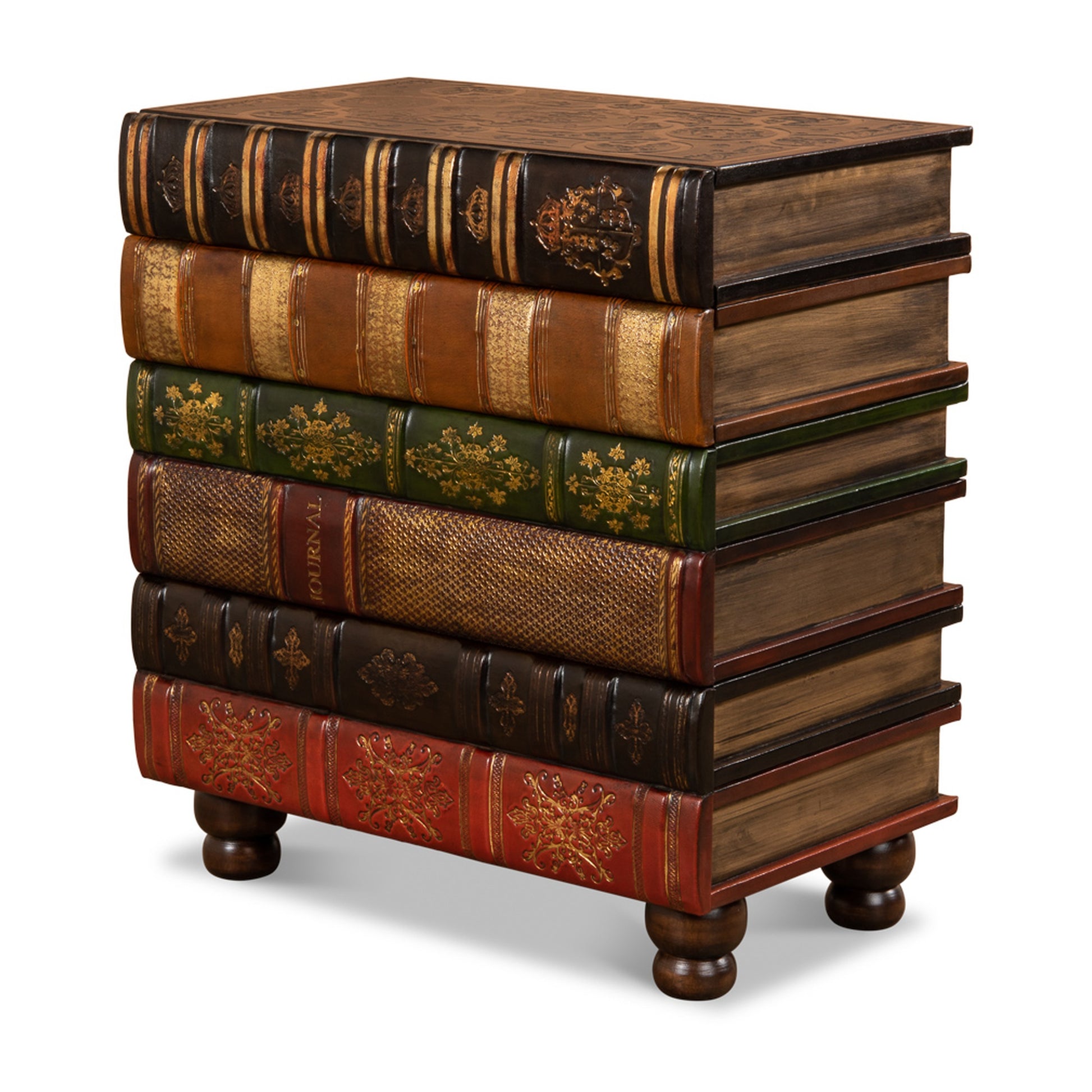 Florentine Books Chairside Chest by Sarreid Ltd