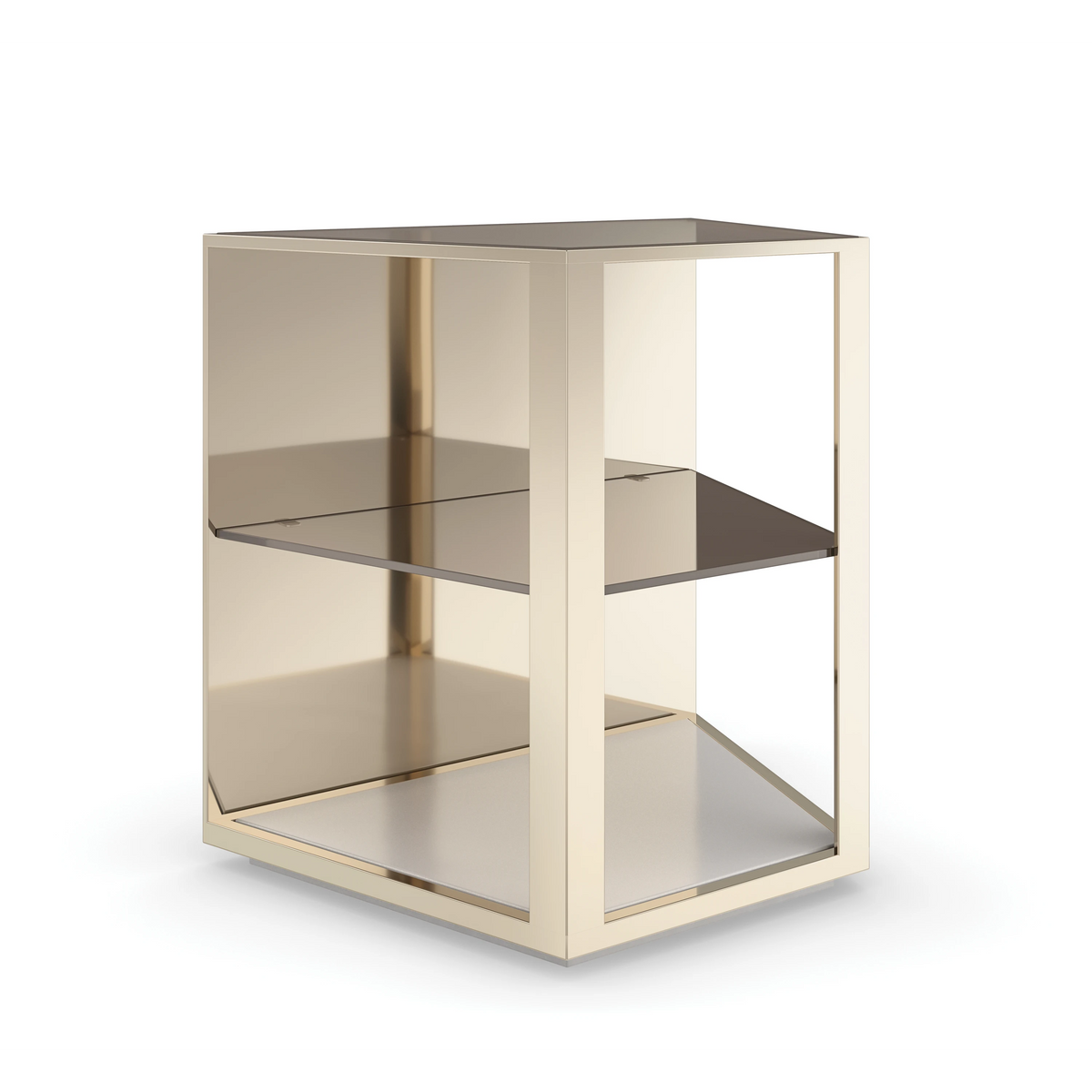 Refraction End Table Oyster 23.25" by Caracole - view 5