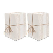 Ledger White, Set Of 6 by Sarreid Ltd