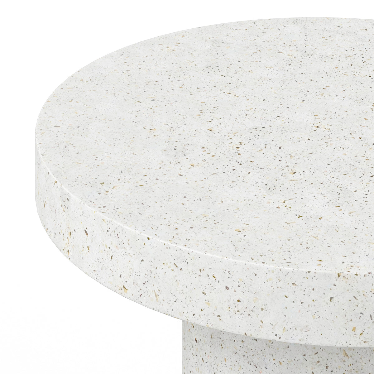 Circa Ivory Terrazzo Concrete Bar Height Table 38" by Urbia - detail 3