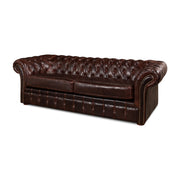 Piccadilly Sofa, Club Leather by Sarreid Ltd
