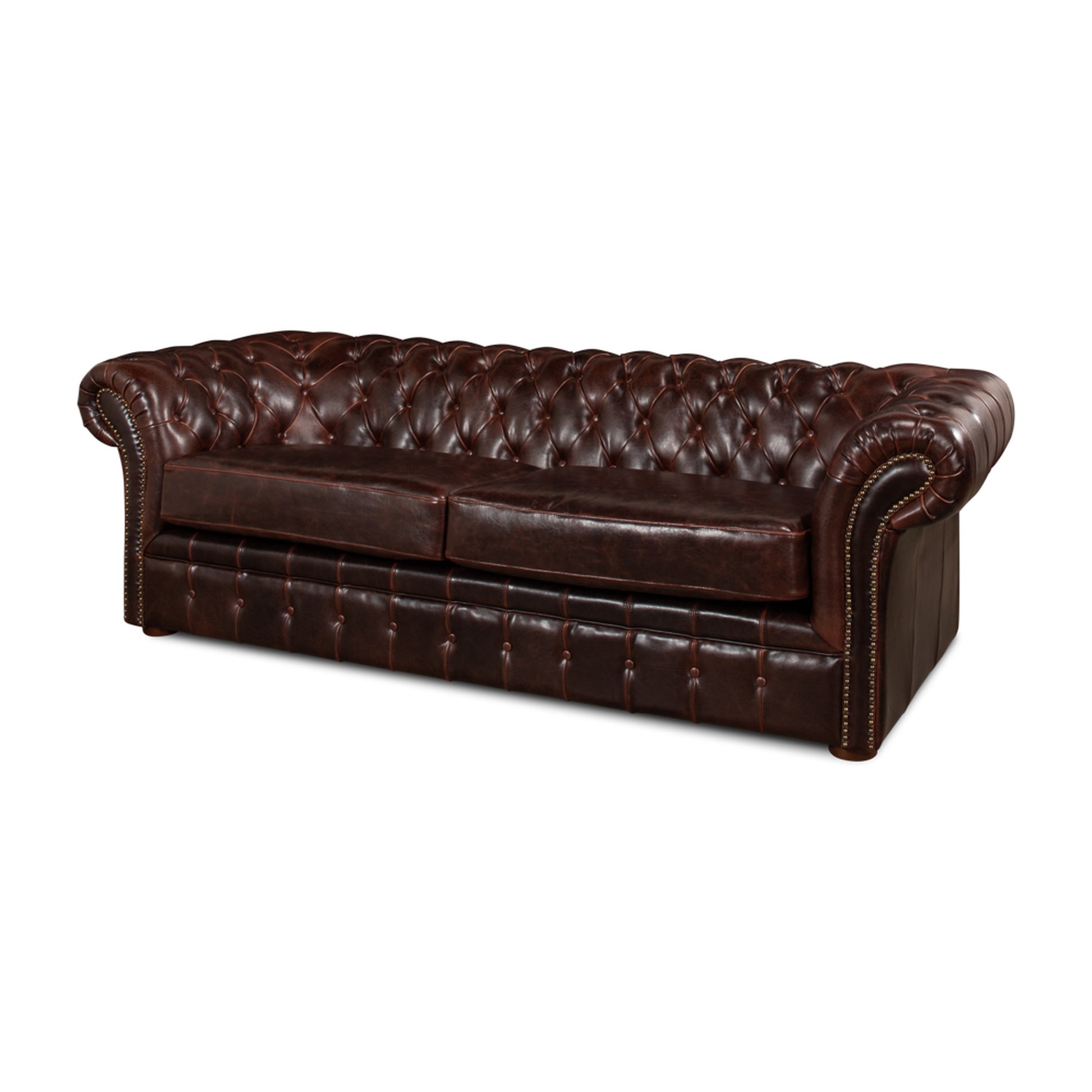 Piccadilly Sofa, Club Leather by Sarreid Ltd