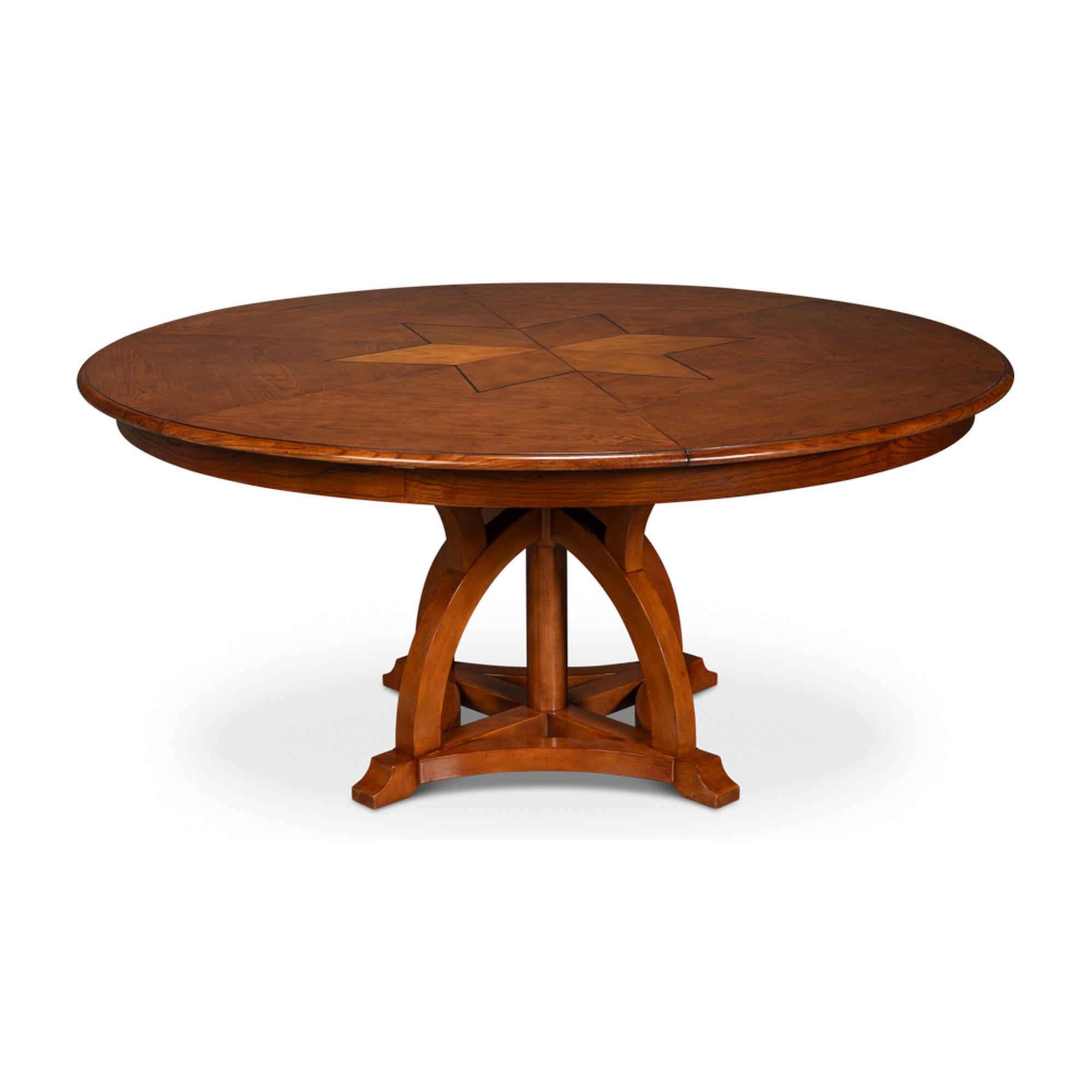 Austin Jupe Dining Table,Medium,Walnut by Sarreid Ltd