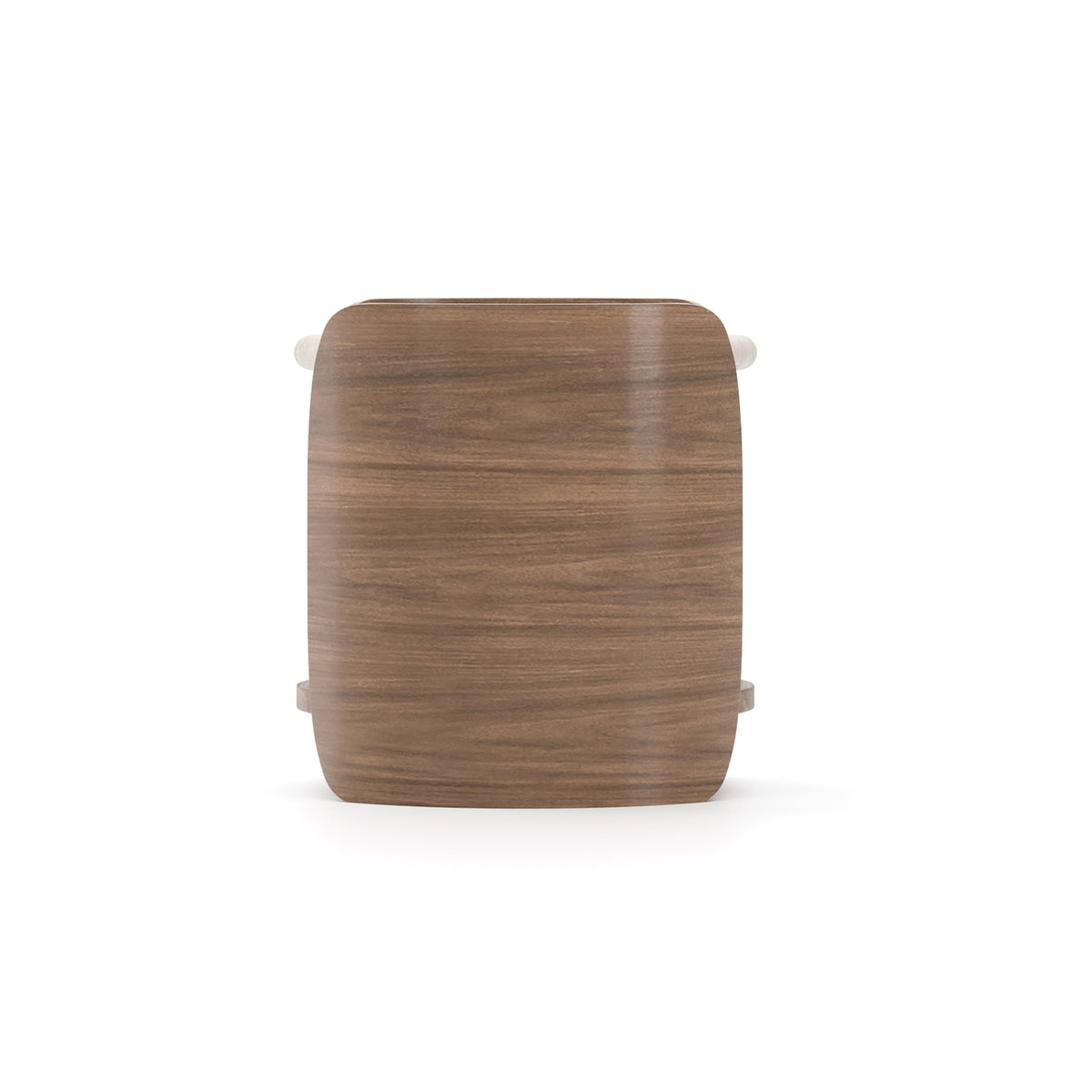 Fleur Side Table With Wood Shelf Porcini 19" by Caracole - view 5