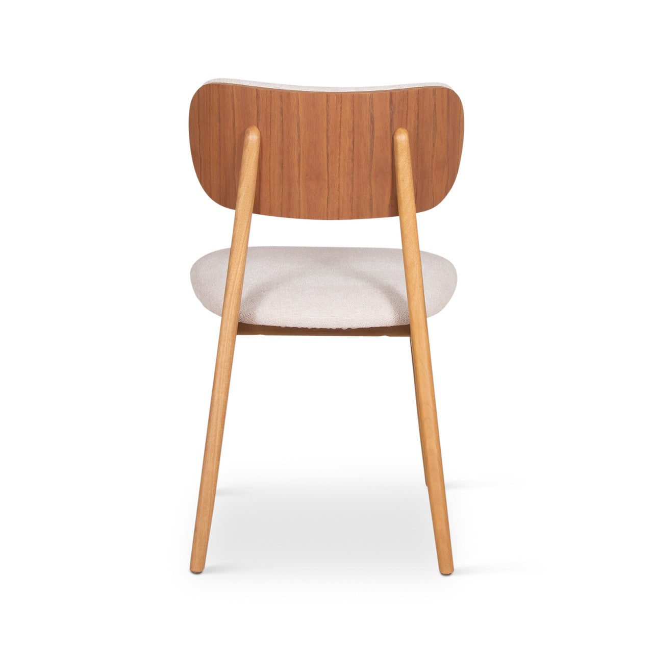 Modern Brazilian - Claudia Side Chair - Harvest Natural Upholstery - Damasco Frame