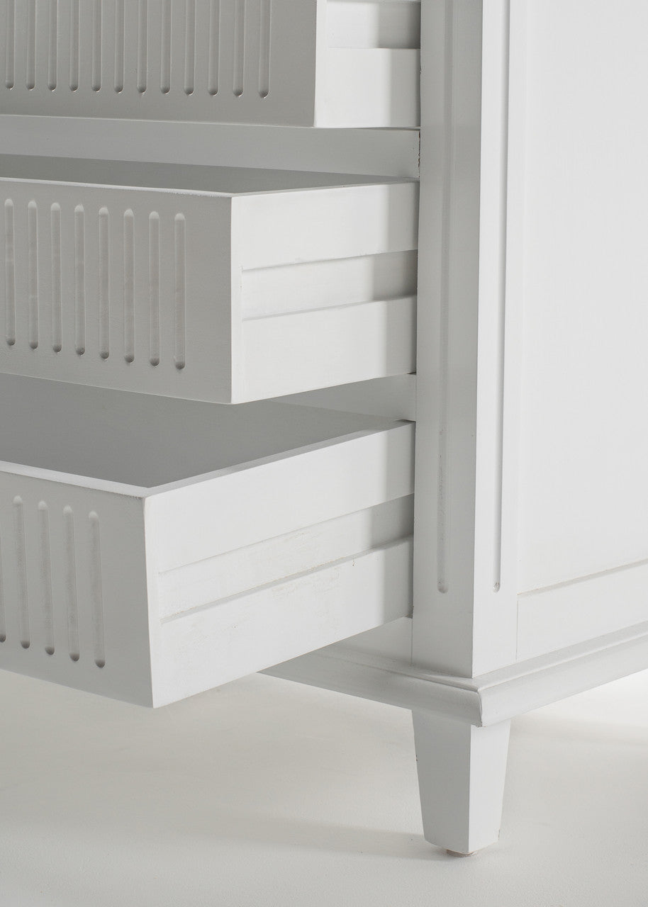 Scandi Coastal Bookcase with 3 Drawers 39"