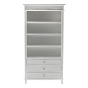 Scandi Coastal Bookcase with 3 Drawers 39"