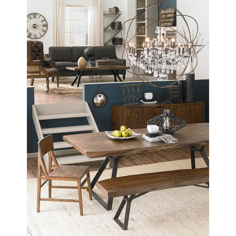 Brooklyn Loft Live Edge Dining Bench 90"